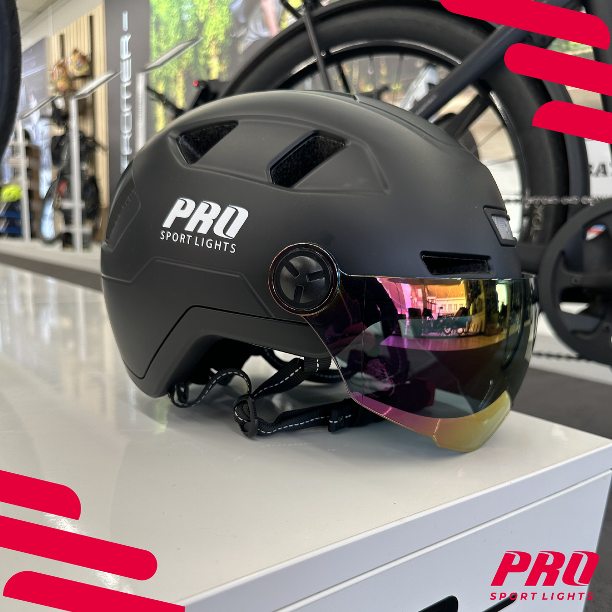 Casque Pro Sport Lights ICE NTA 8776 noir – vue 2