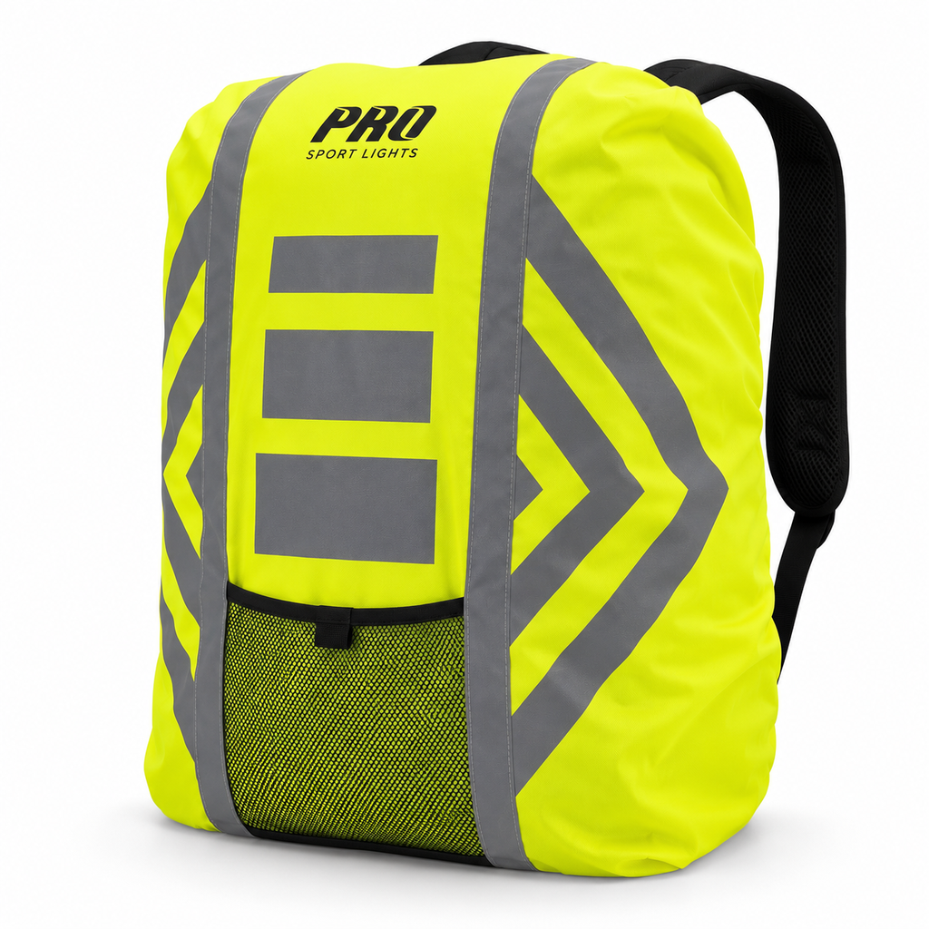 Reflective rucksack cover – fluorescent yellow